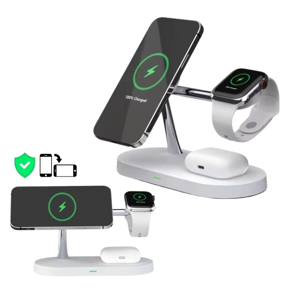 QuattroCharge All In One MagSafe Wireless Charger For iPhone, Apple Watch And Buds