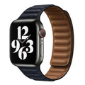 Kerrin Magnetic Leather Link Band Compatible With Apple Watch