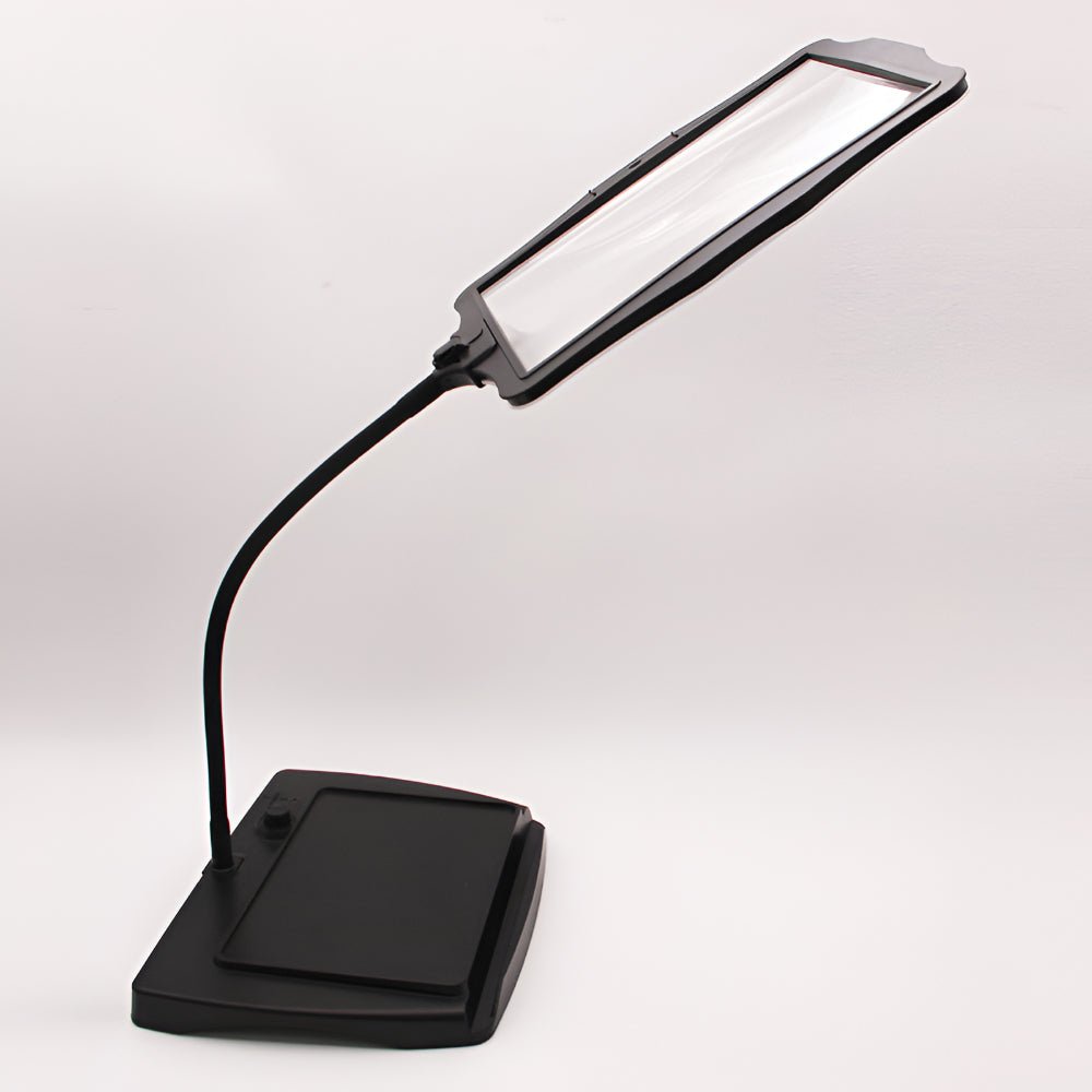 Full Page Magnifying Floor Lamp With 3X Lens And Adjustable Arm