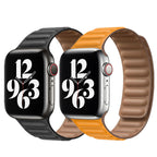 Kerrin Magnetic Leather Link Band Compatible With Apple Watch