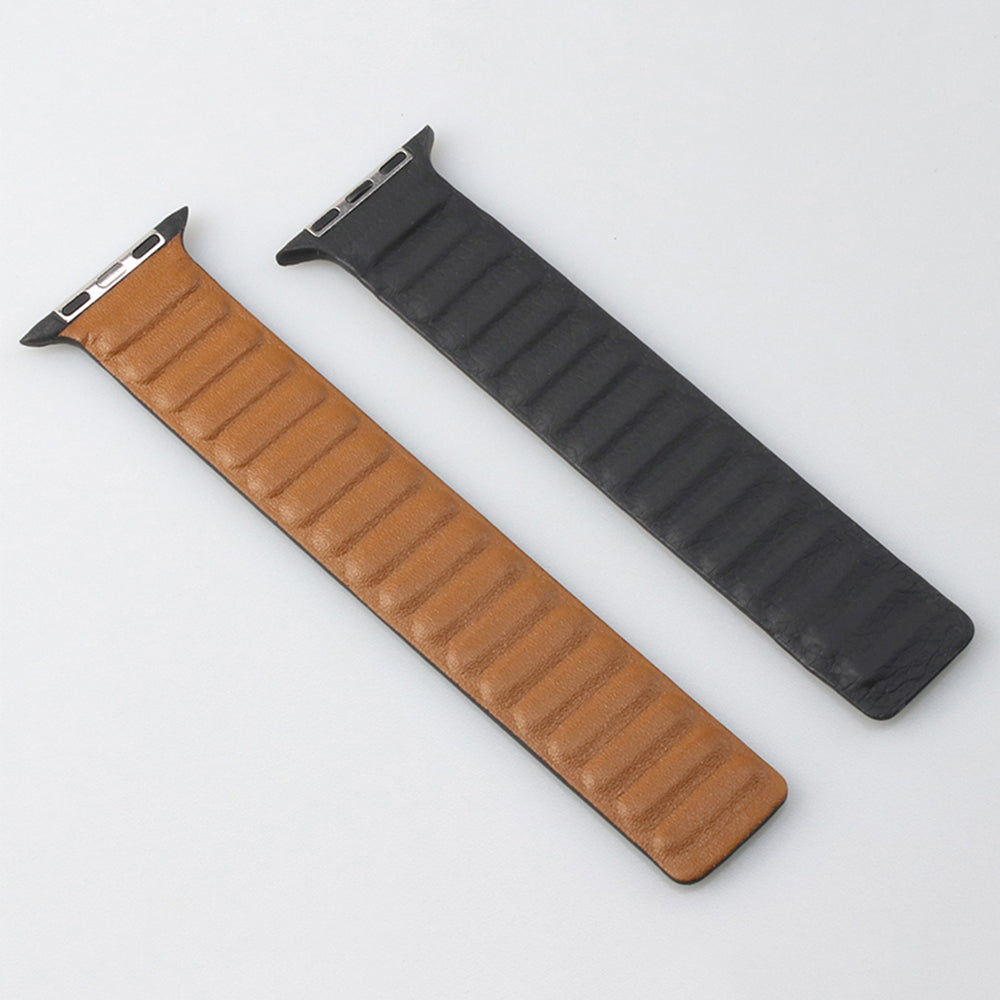 Kerrin Magnetic Leather Link Band Compatible With Apple Watch