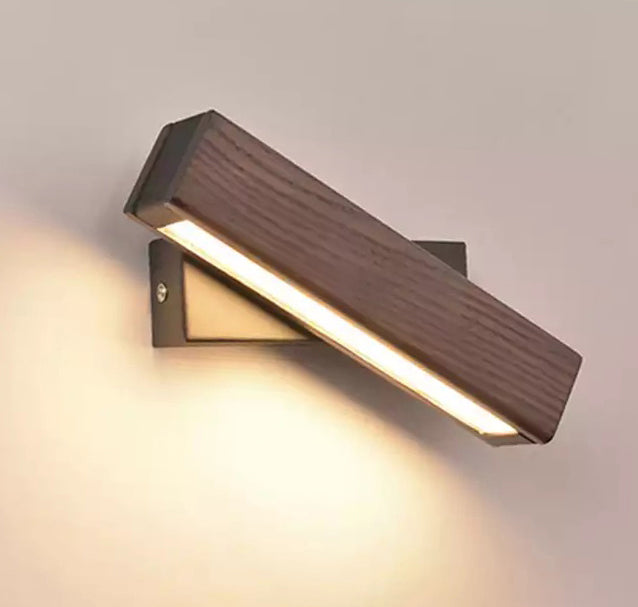 NordiGlow Asketre Nattbord Vegglampe med Roterende LED