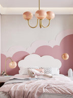 Alora Marshmallow Glam Lustr S Bledě Růžovým Sklem