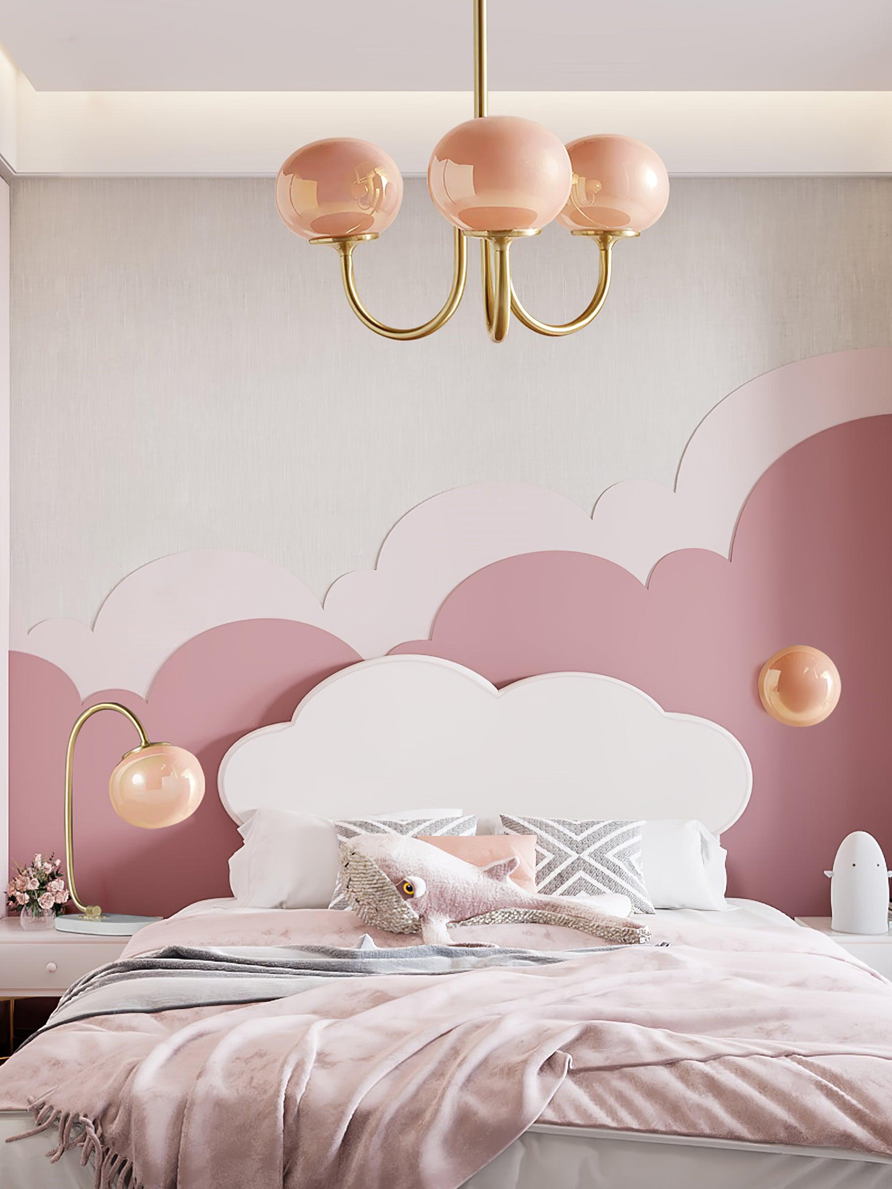 Alora Marshmallow Glam Lustr S Bledě Růžovým Sklem