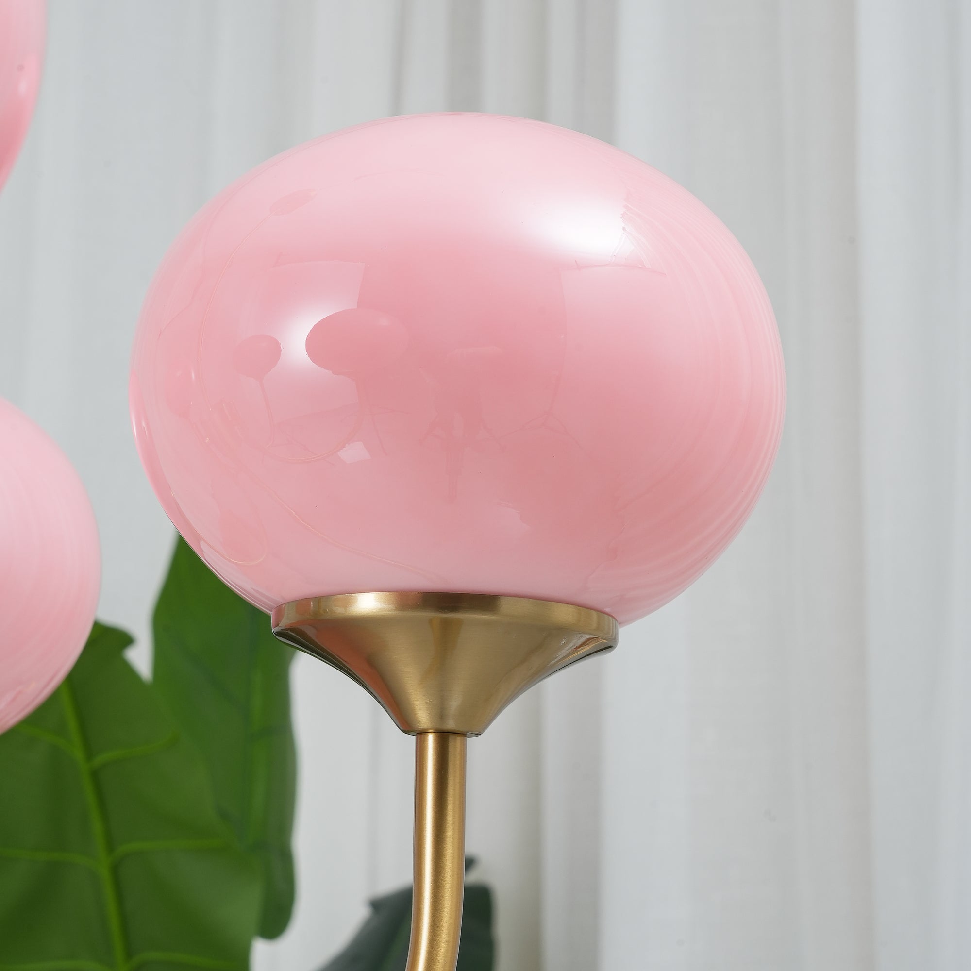 Alora Marshmallow Glam Lustr S Bledě Růžovým Sklem