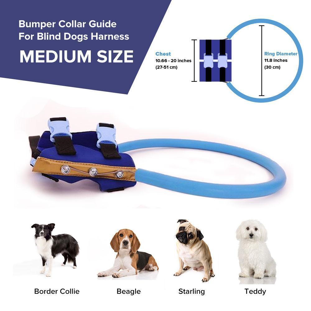 WandaPaws Blind Dog Harness With Guide And Bumper Collar