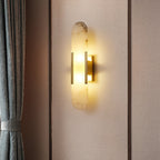 Nástěnná lampa Lunara Alabaster s jemným teplým světlem