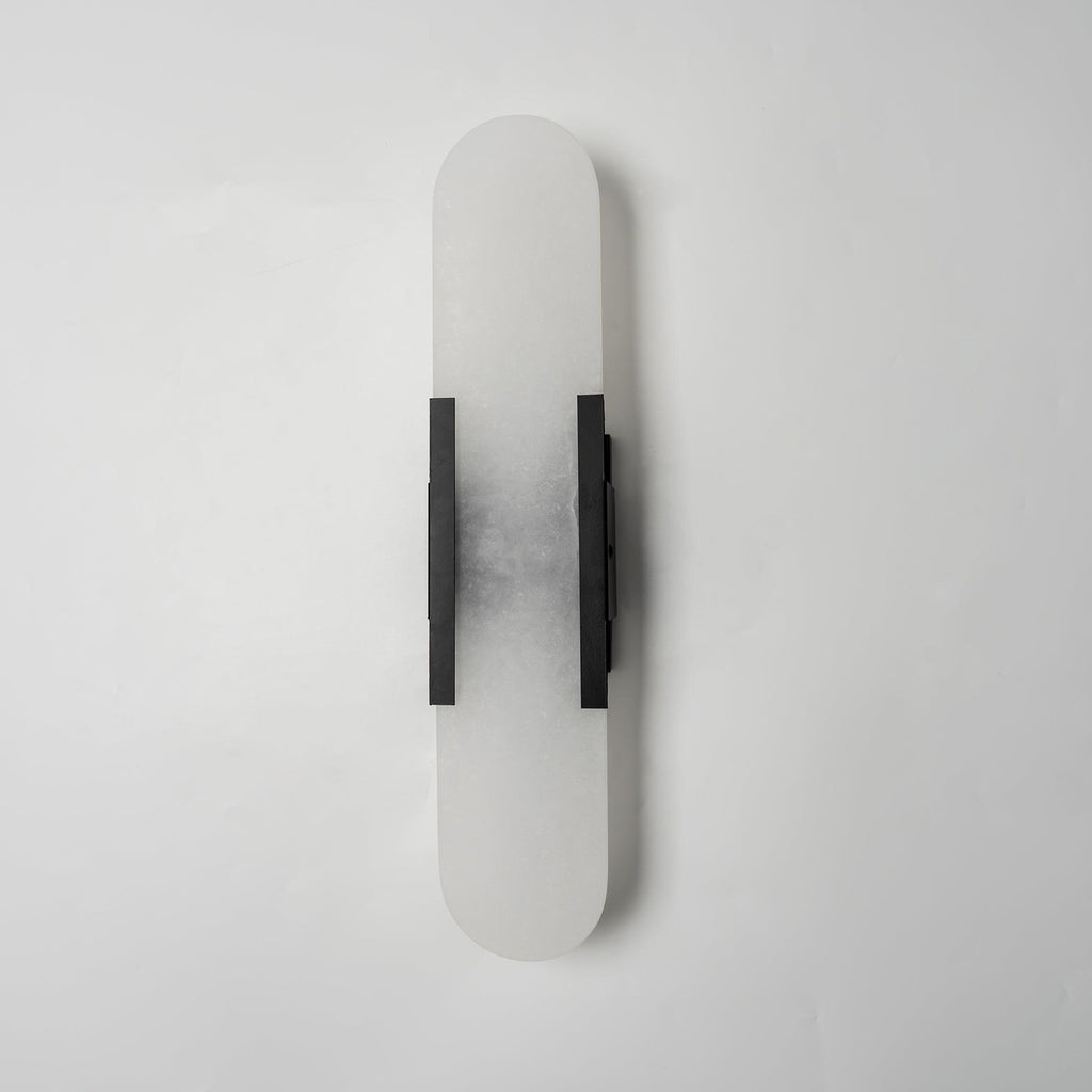 Nástěnná lampa Lunara Alabaster s jemným teplým světlem