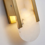 Nástěnná lampa Lunara Alabaster s jemným teplým světlem