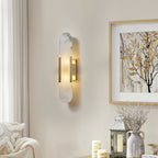 Nástěnná lampa Lunara Alabaster s jemným teplým světlem