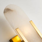 Nástěnná lampa Lunara Alabaster s jemným teplým světlem