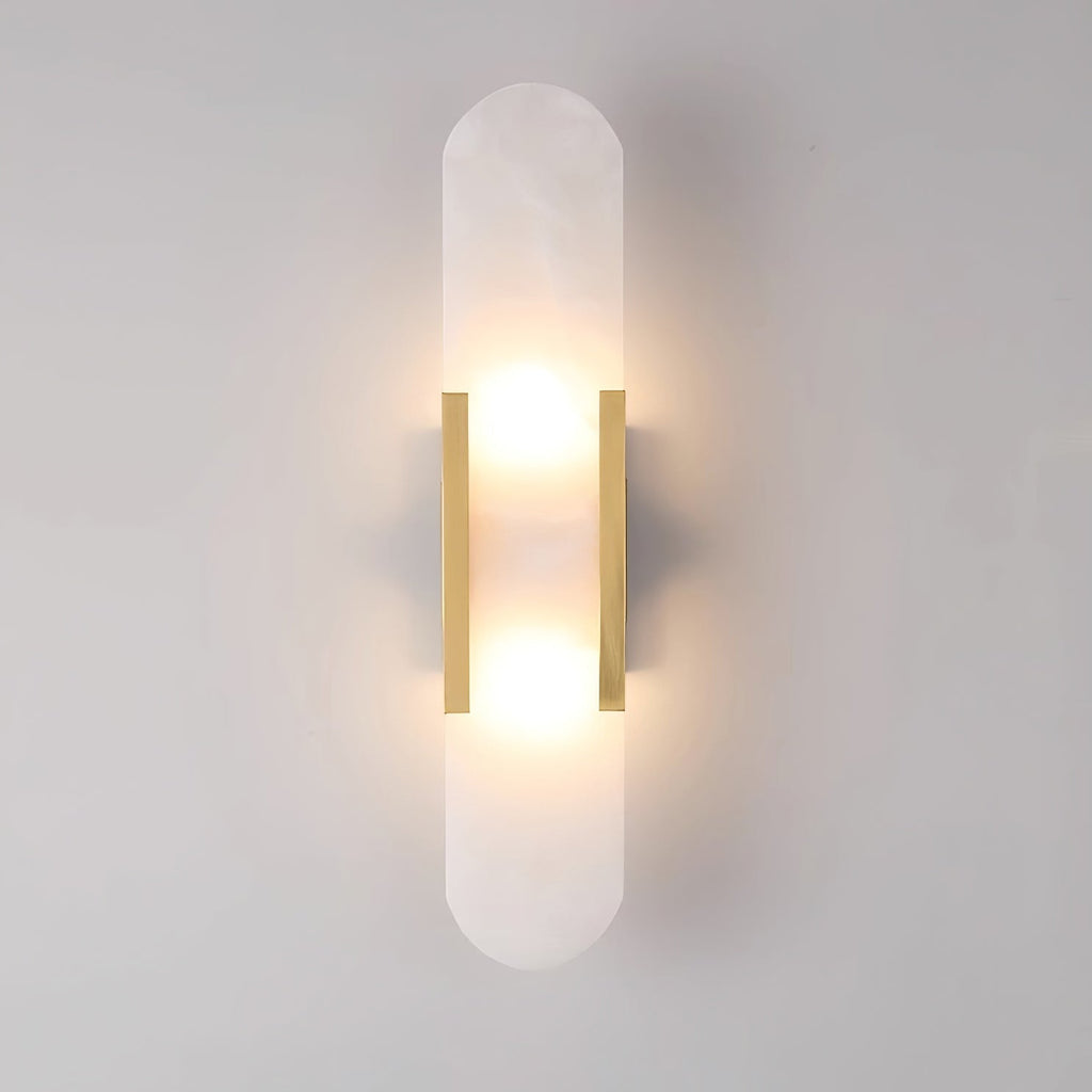 Nástěnná lampa Lunara Alabaster s jemným teplým světlem