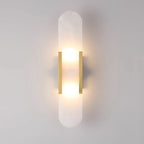 Nástěnná lampa Lunara Alabaster s jemným teplým světlem