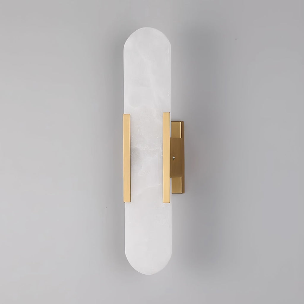 Nástěnná lampa Lunara Alabaster s jemným teplým světlem