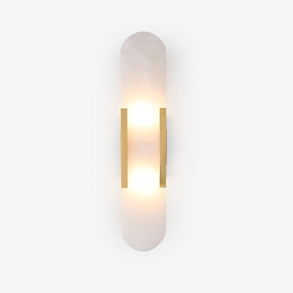 Nástěnná lampa Lunara Alabaster s jemným teplým světlem