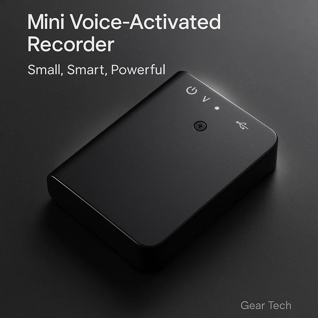 WhisperNova Mini Pocket Audio Recorder With Smart Activation And Single-Tap Capture