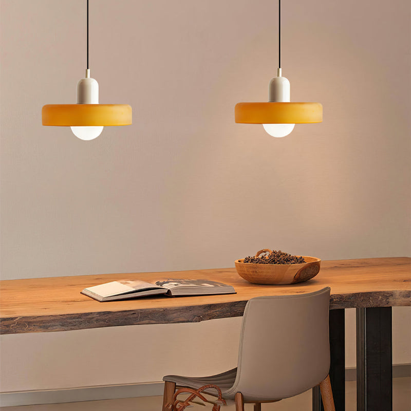 Liora Bauhaus Glass Pendant Light With Height Adjustment