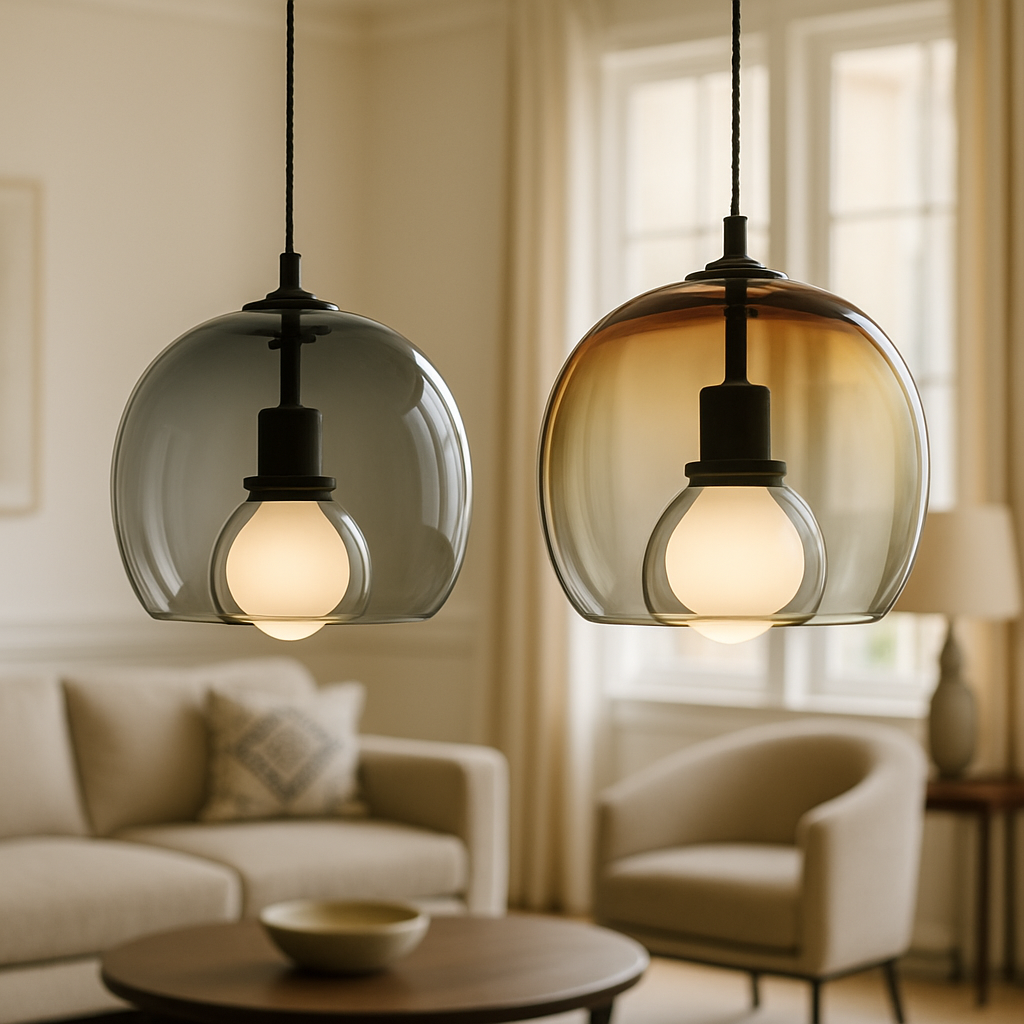 LumaNest Pendant Light With Soft Glow LED Or Edison Bulbs