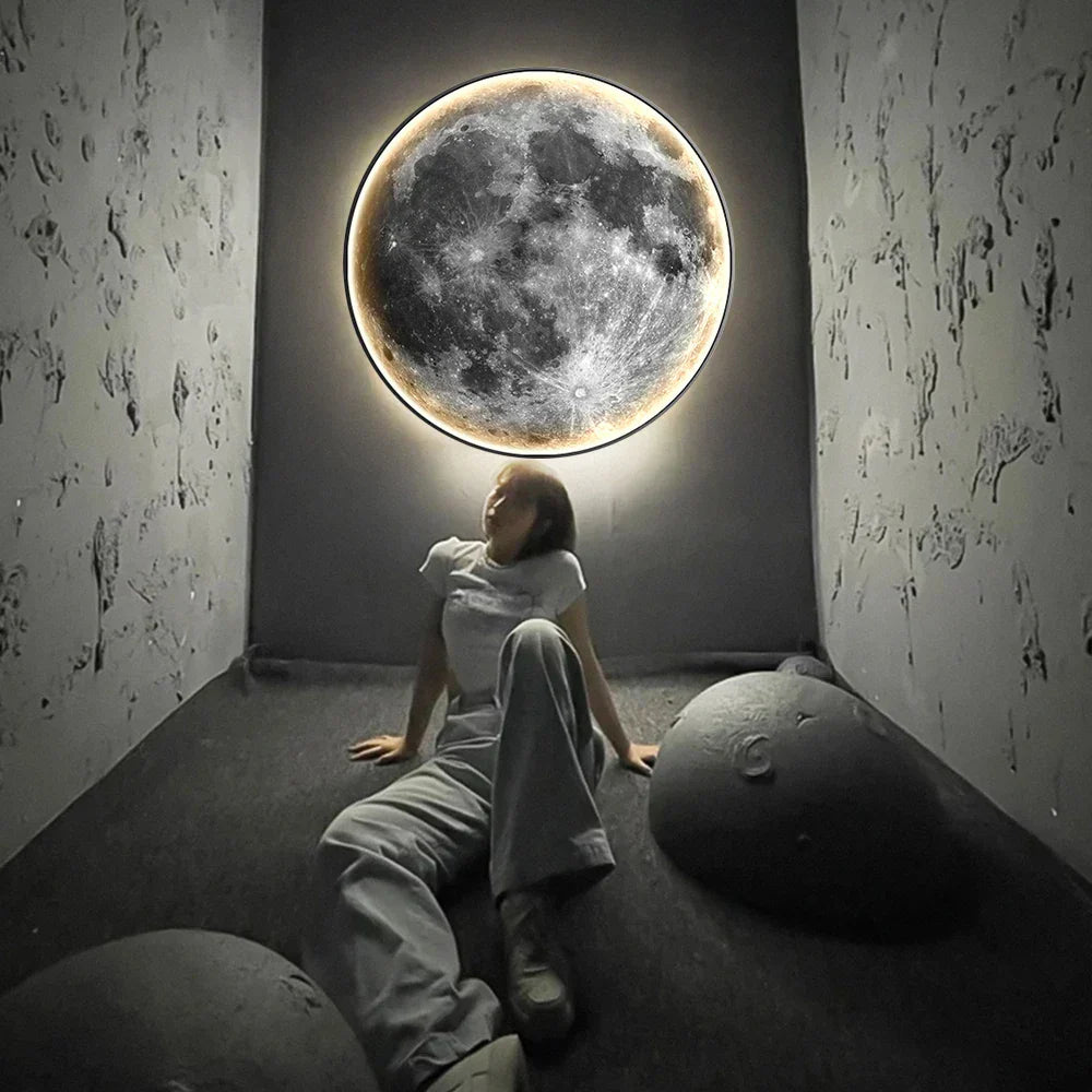 SeleneGlow LED Moonlight Wall Lamp For Bedroom Ambience And Night Glow