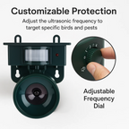 VireoGuard Sound Scarer For Birds With Motion Activation