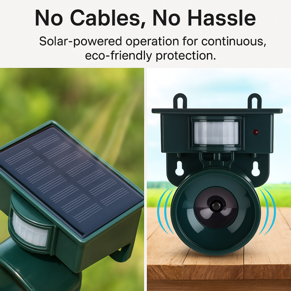 VireoGuard Sound Scarer For Birds With Motion Activation