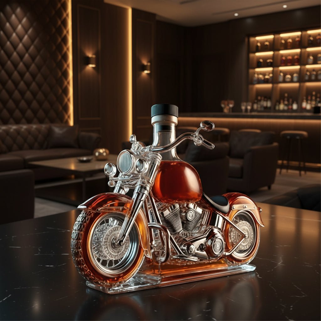Decantador de Whisky Artesanal V-Twin para Bar em Casa