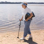 StrideFlex Lightweight Walking Cane With LED And Foldable Design
