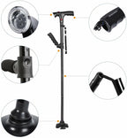 AeroAssist LED Cane That Folds For Everyday Mobility