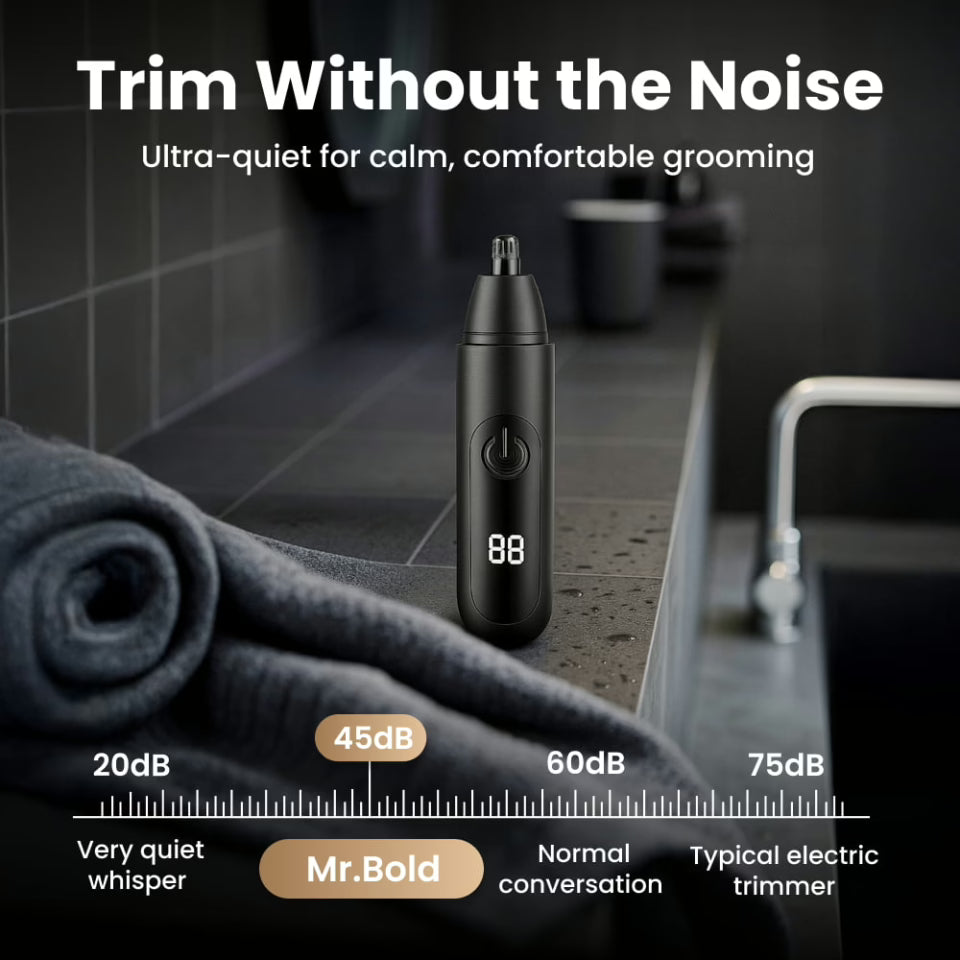 AstraTrim Nose Hair Groomer For Men USB-C Waterproof And Quiet
