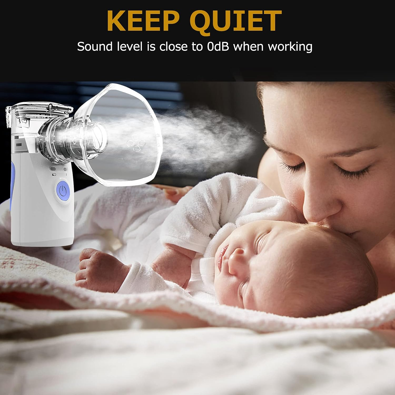 Nébuliseur portable compact pour faciliter la respiration à domicile des enfants et des personnes âgées