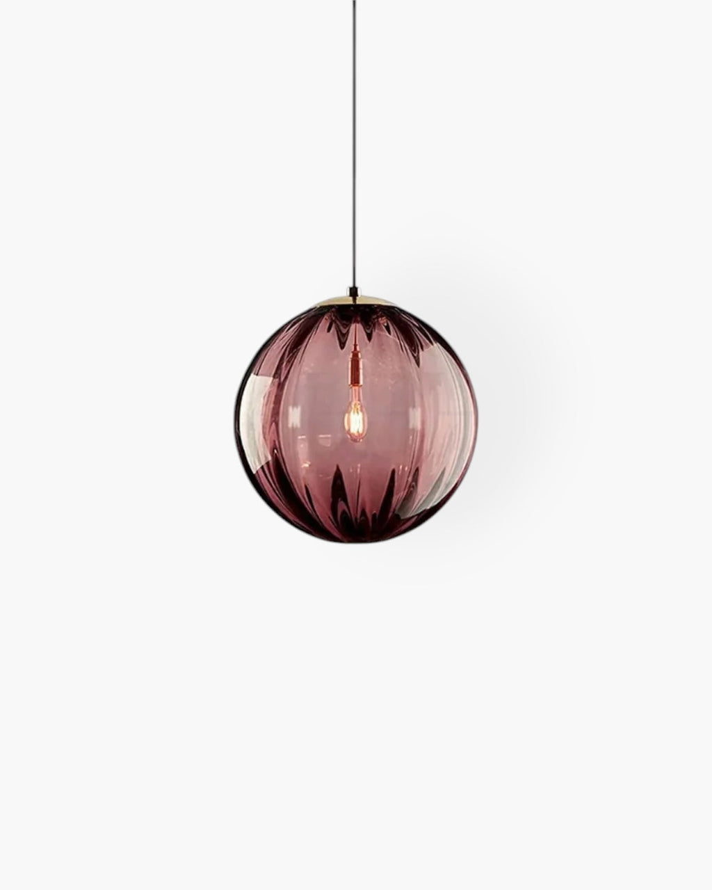 VeraLux Amber Glass Light With Subtle Vintage Glow For Any Ceiling