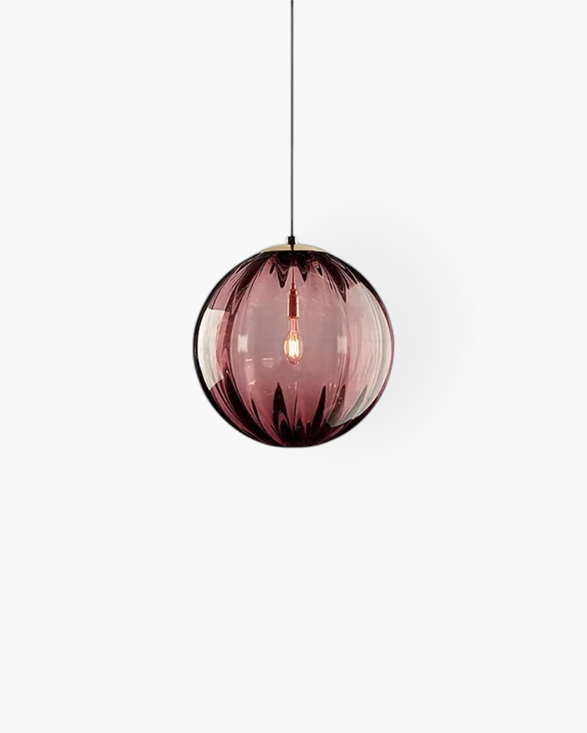 VeraLux Amber Glass Light With Subtle Vintage Glow For Any Ceiling