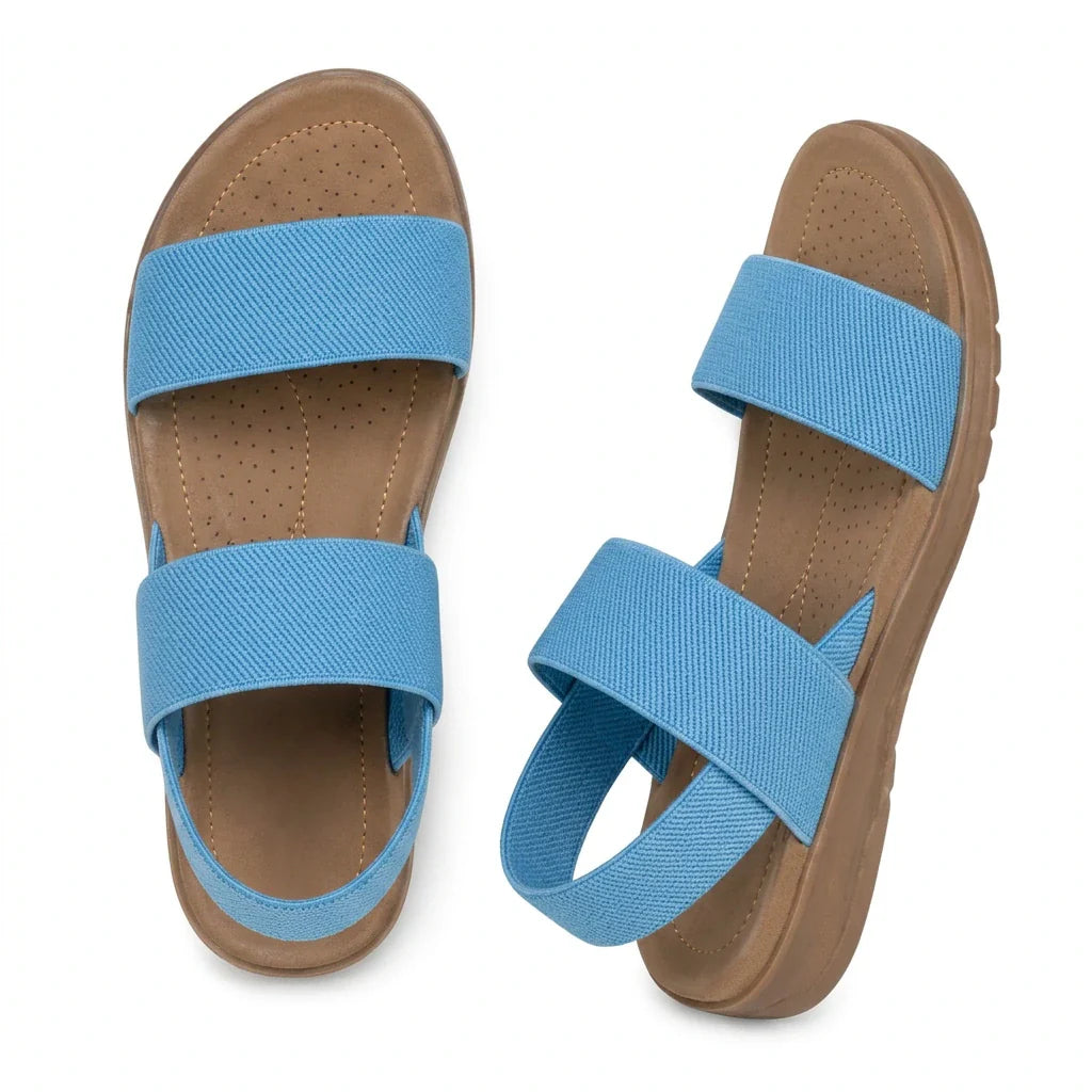 Stretch Elastic Sandals – Lightweight Slip-On for Walking and Travel