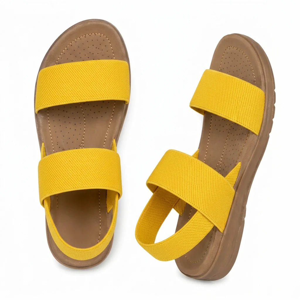 Stretch Elastic Sandals – Lightweight Slip-On for Walking and Travel