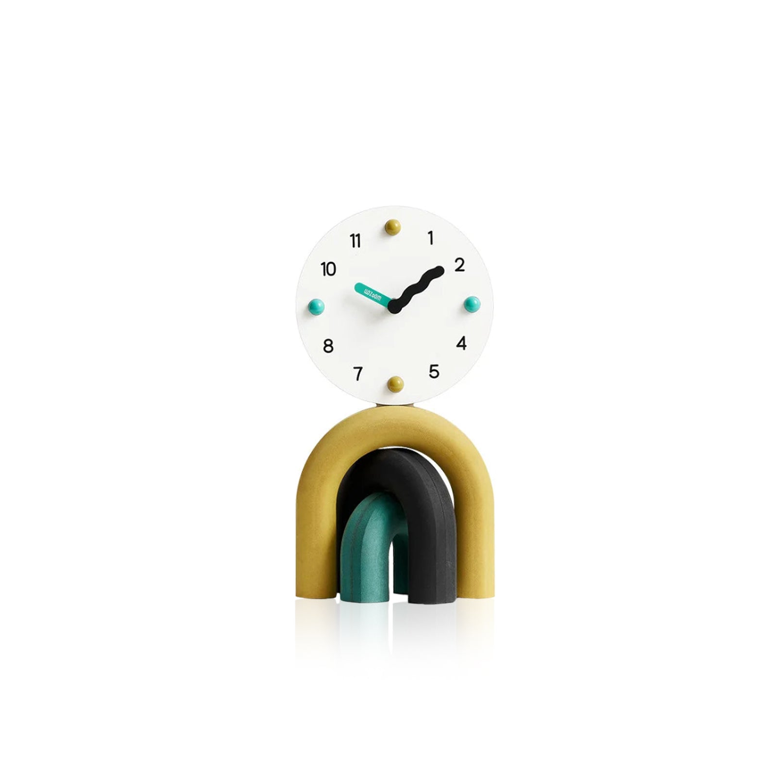 Ceas de masă LumenArc Nordic cu arc, în două finisaje, stil elegant