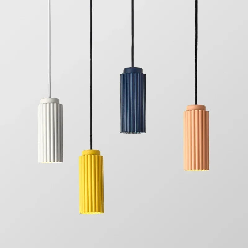 Virello Nordic Pendant Lamp With Ribbed Detail For Kitchens And Dining