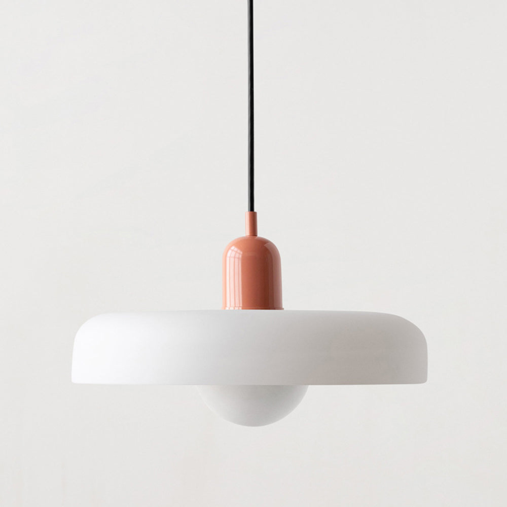 Liora Bauhaus Glass Pendant Light With Height Adjustment