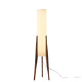 Liora Walnut Wood Floor Lamp With Soft Shade For Living Rooms