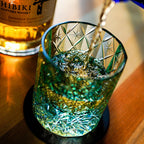 Hoshira Whisky Glass Celestial Handcrafted In Wooden Box