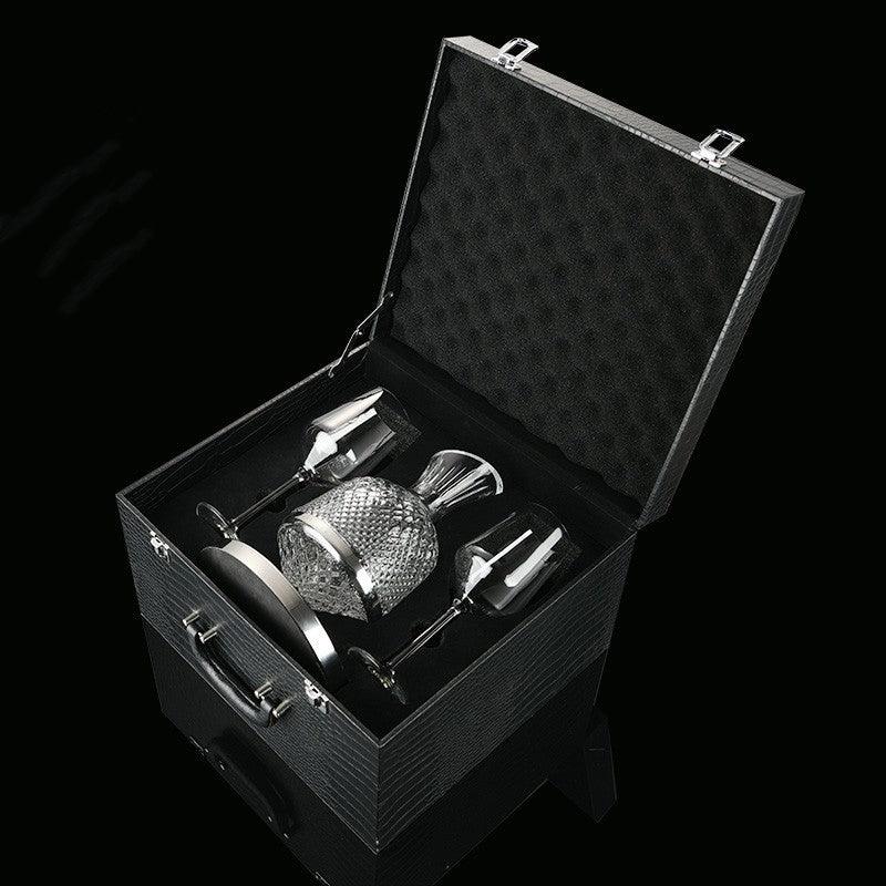 Elegant Aurelia 水晶醒酒器，360度旋转，适合红酒