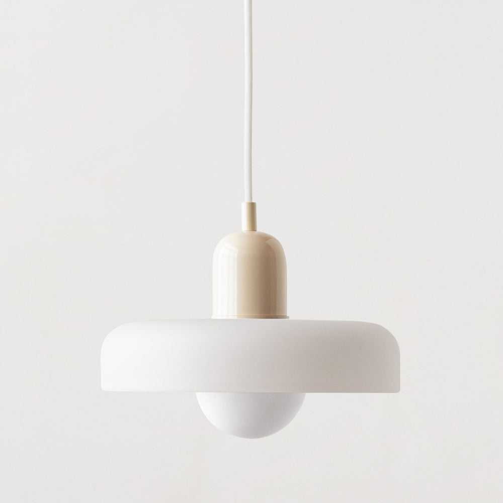 Liora Bauhaus Glass Pendant Light With Height Adjustment