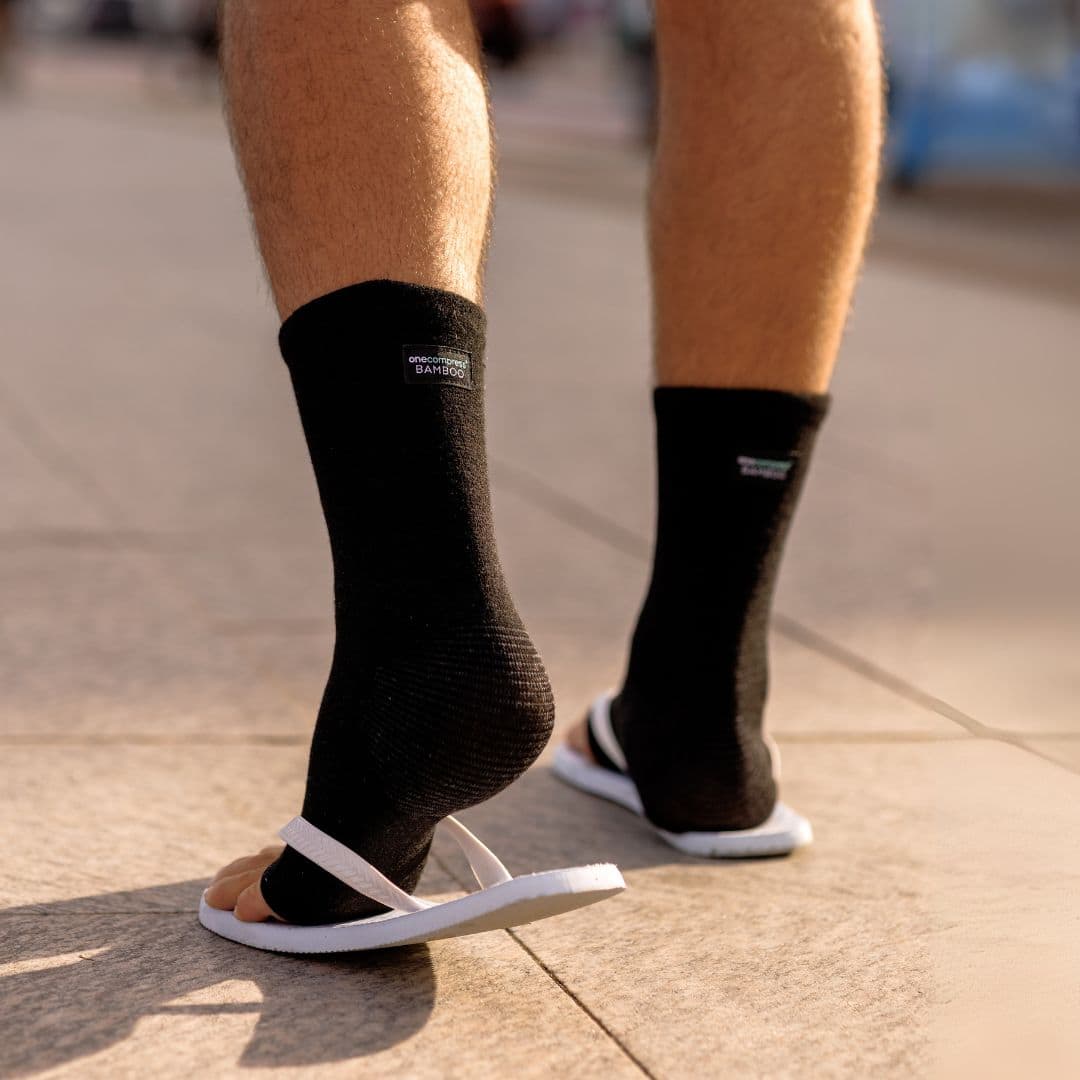 Comfort Bamboo Foot Sleeves for Daily Foot Support and Relief