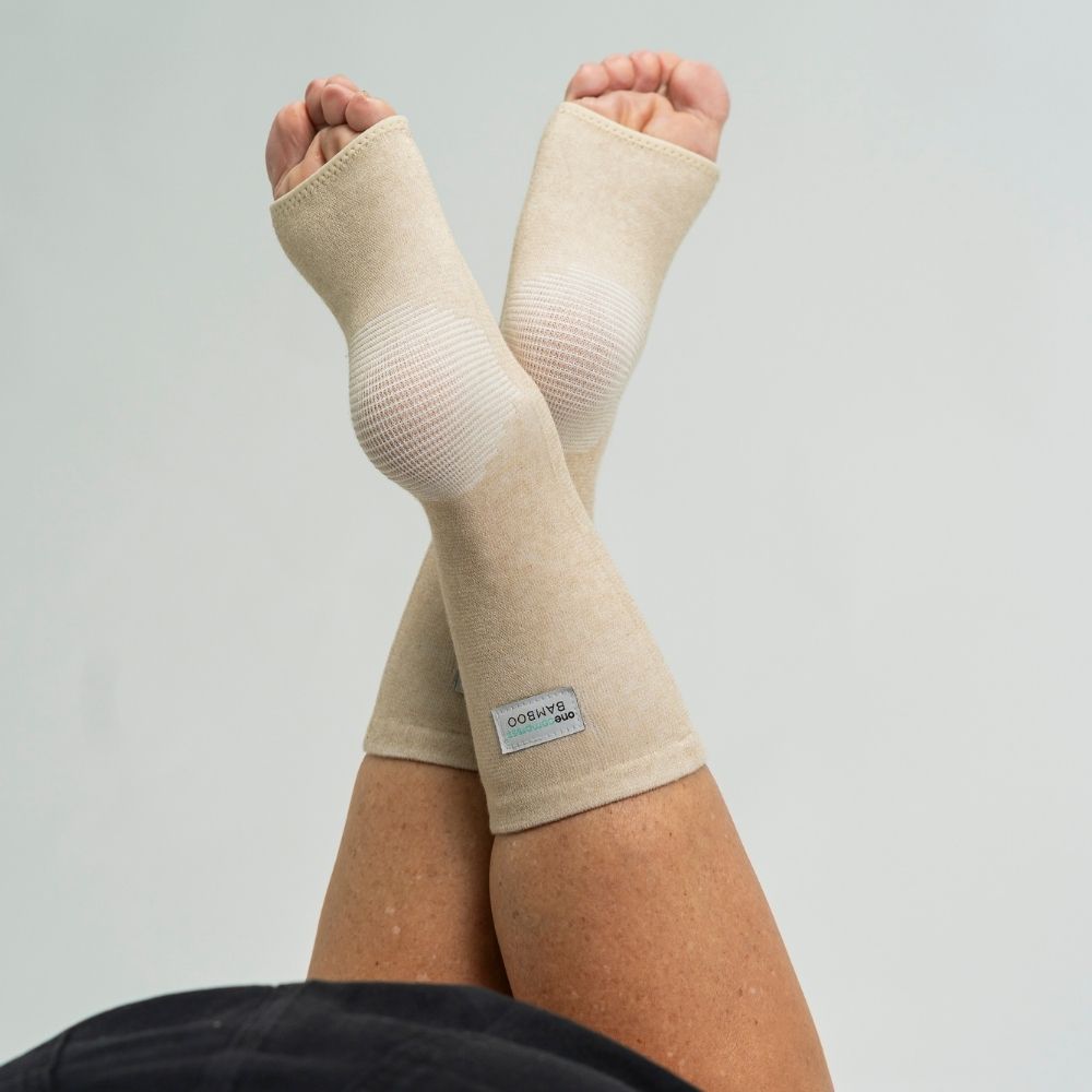 Comfort Bamboo Foot Sleeves for Daily Foot Support and Relief