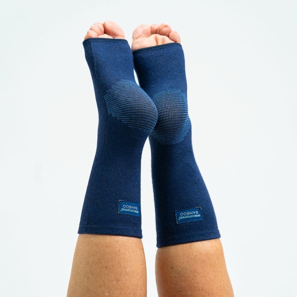 Comfort Bamboo Foot Sleeves for Daily Foot Support and Relief