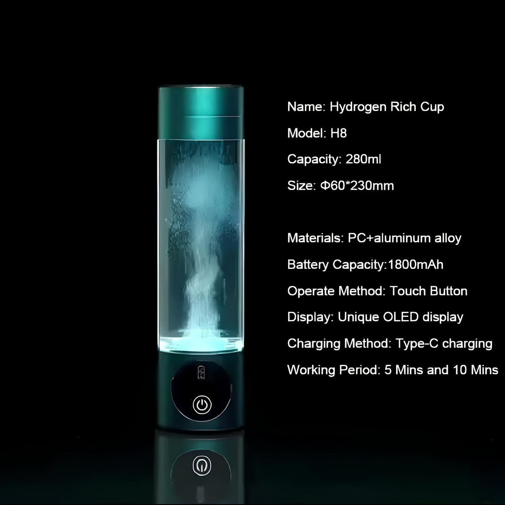 NovaHydro Elite 5000ppb Wasserflasche Wasserstoff-Ionisator