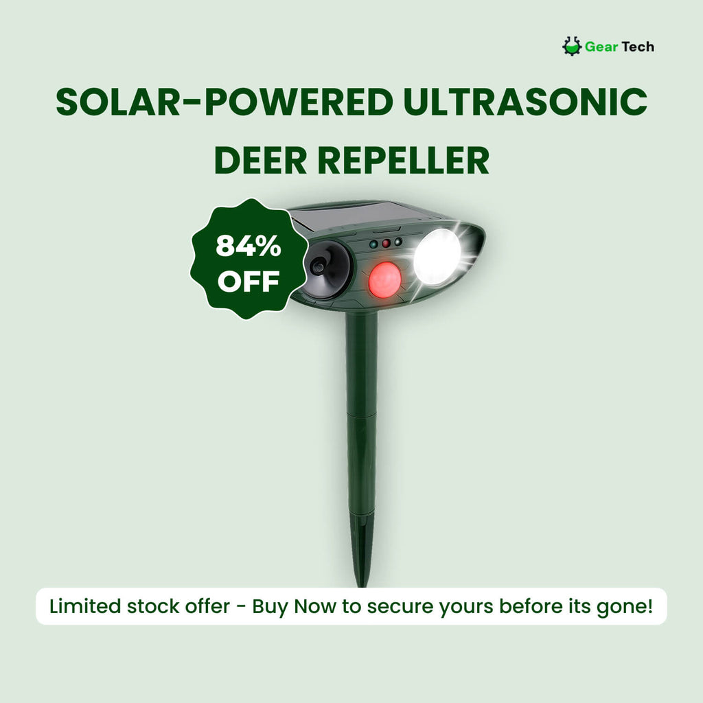 SolaraGuard Solar Ultrasonic Deer Repeller For Gardens