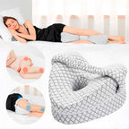 ErgoEase Memory Foam Knee Pillow For Side Sleepers