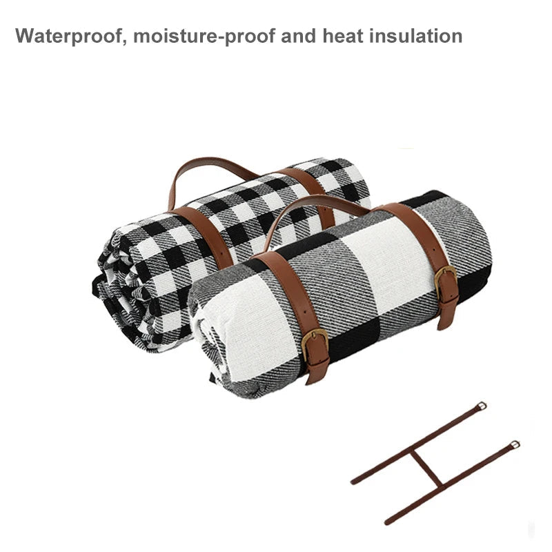 Manta de picnic impermeable y plegable para camping y viajes a la playa