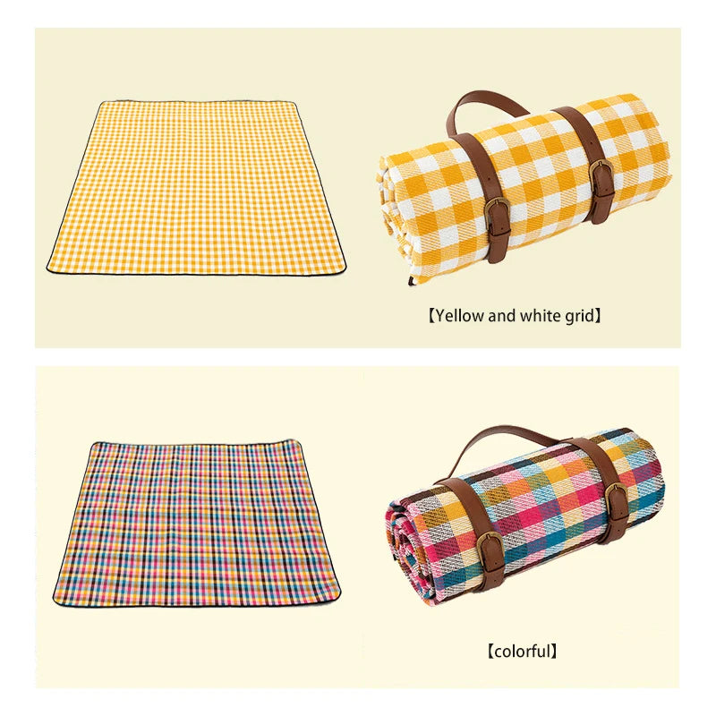 Manta de picnic impermeable y plegable para camping y viajes a la playa