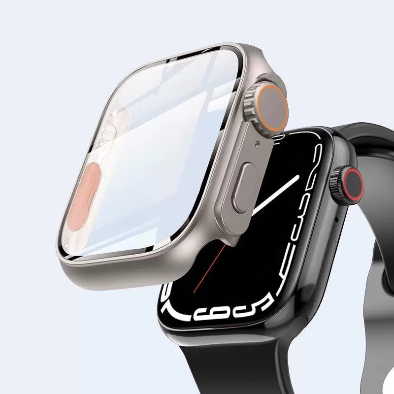 Apple Watch Cover With Tempered Glass Screen Shield Slim Waterproof